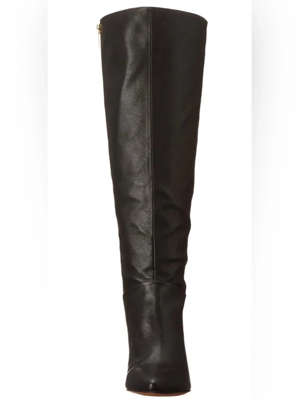 Franco Sarto Black Zip Knee-High Heel Boots size 9